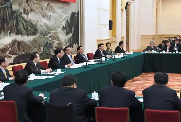 3月7日,中共中央政治局常委,国务院总理李克强参加十三届全国人大一次