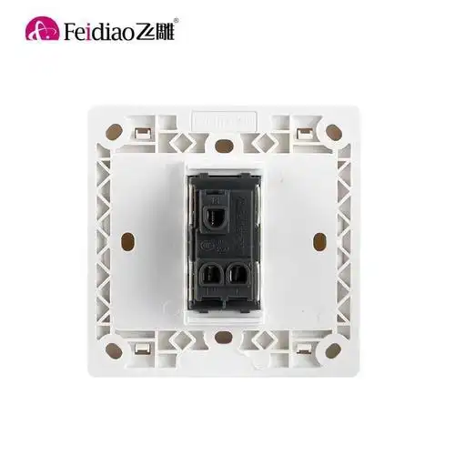 86型暗装一开双控开关家用一位单开双联1开灯电源面板白色跨境专 图片