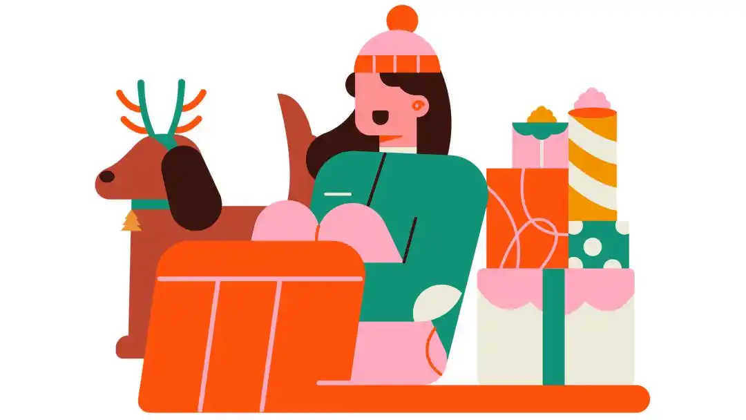 「ppt素材」提前分享一组圣诞小插画