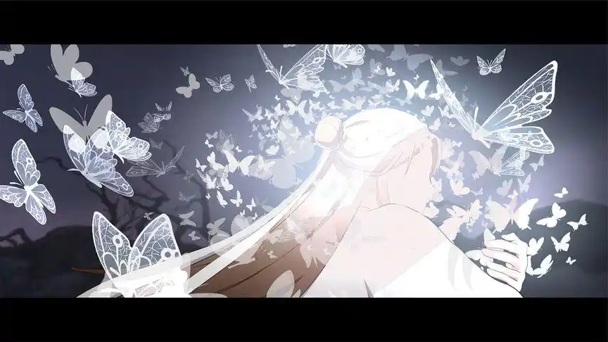 【天官赐福】结局——花城法力全部渡给谢怜,而后化蝶消散