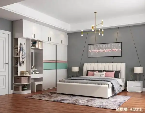 诗尼曼全屋定制带来梳妆台衣柜一体设计图鉴