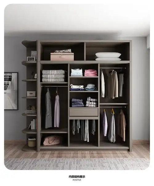 咨询送5红包木月北欧推拉门衣柜组合卧室简约现代滑门移门大衣橱储物