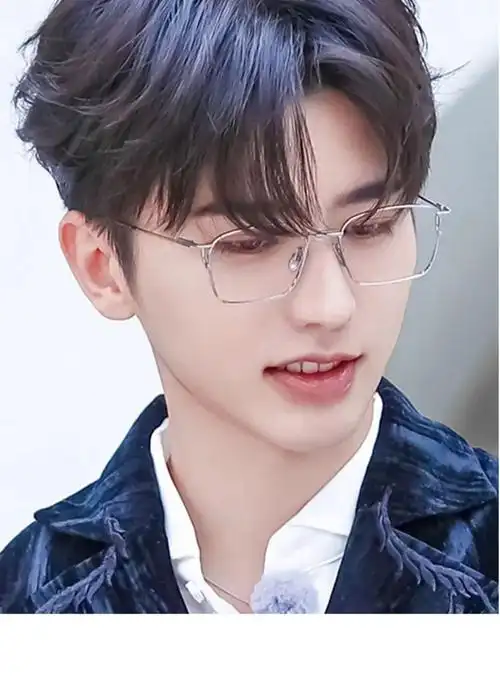 蔡徐坤中分假发 男士假发夏季韩版帅气全头套式仿人光头专用蔡徐坤