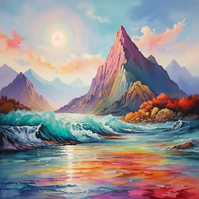 超有氛围感的低调高雅山水头像92