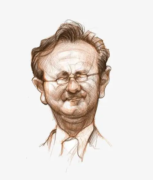 简约素描小眼睛大叔