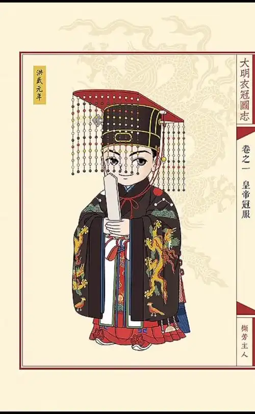 康康明代皇帝冕服的演变形找找不同-教育视频-搜狐视频