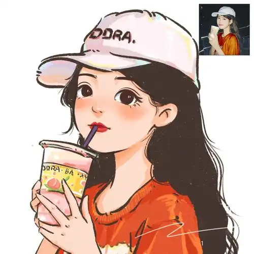 可狄(kedi) q版情侣头像结婚礼真人照片转卡通漫画设计约稿手绘头像