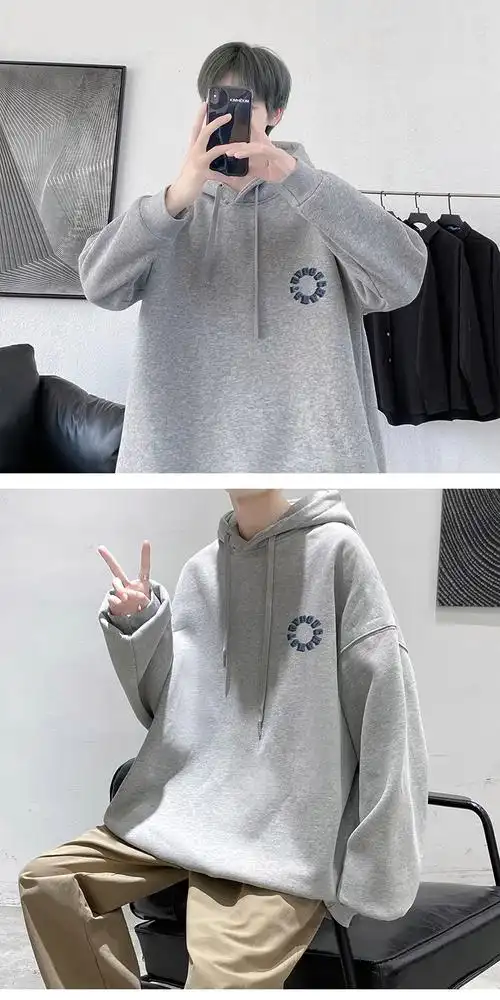 tnt时代少年团马嘉祺刘耀文同款卫衣男春秋连帽欧美高街情侣装外套