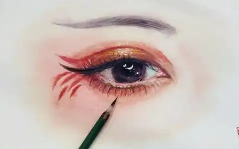 教程 | 教你画超美的古风水彩眼睛