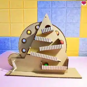 小学生变废为宝手工制作品废旧物品环保diy硬纸板亲子创意摩天轮