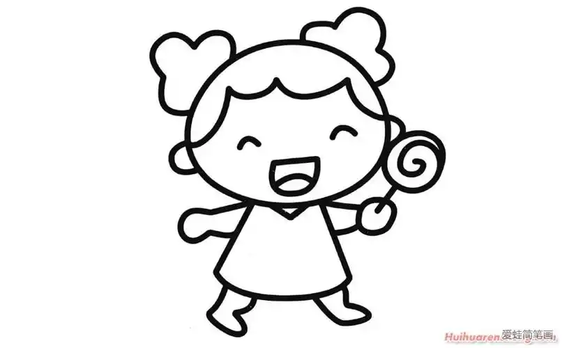小女孩简笔画_人物头像简笔画-简笔画大全