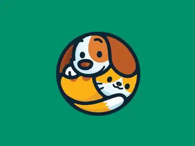 超可爱的一组动物卡通logo设计案例欣赏