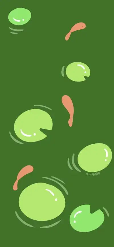 cr@一勺西柚茶可爱壁纸|绿色壁纸|手机壁纸|可爱卡通壁纸|少女心壁纸