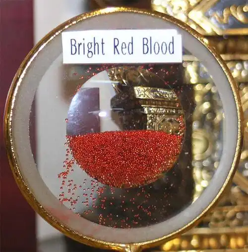 释迦牟尼佛金红色血舍利