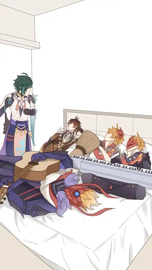 钟离达达利亚公钟某一天先生和公子一起逛街……螃蛤关注打开新页展开