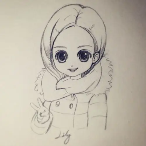 先来一张素描卡通形象哦.需要纸和铅笔还有橡皮.呵呵