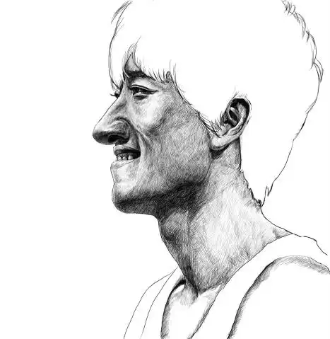 鼻子故意画的大了点···大鼻子的刘翔··在他胜利的第二天我激动的