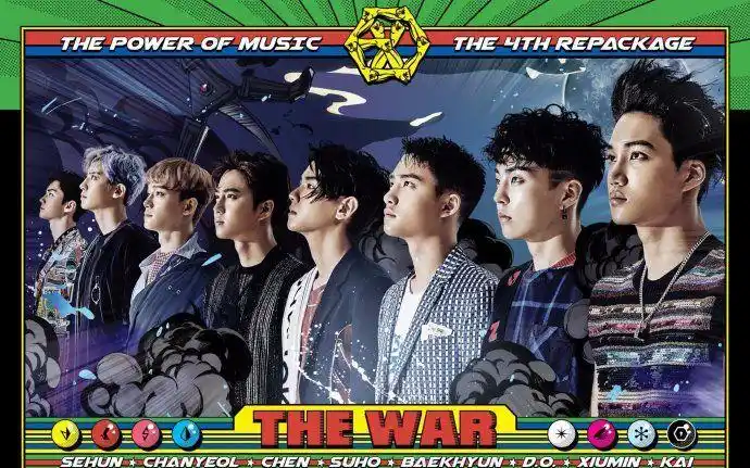 南韩天团exo - power 封面拍摄花絮