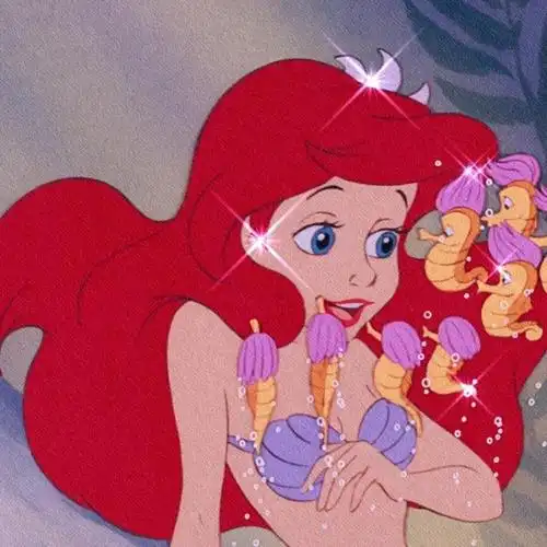 迪士尼美人鱼公主微信头像