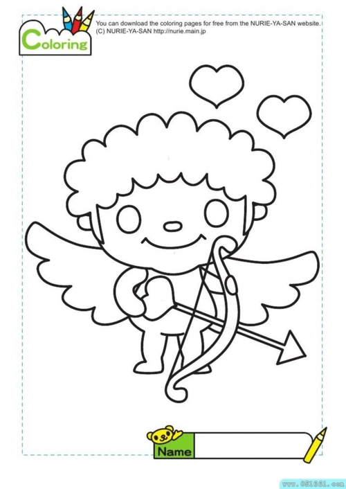 卡通涂色画(直接打印)