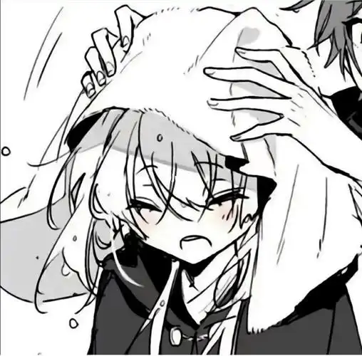 黑白日系漫画情头78再落魄也是公主