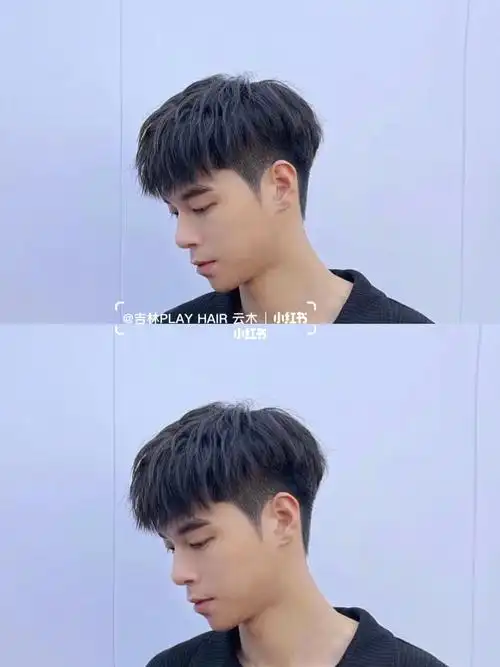 碎盖层次感分明两侧可以剪短也可以做服帖烫,好打理阳光帅气#男士发型