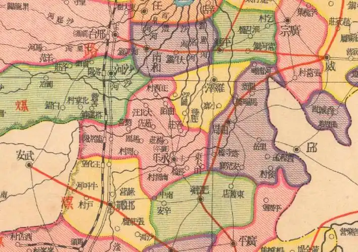 1937年河北省明细地图