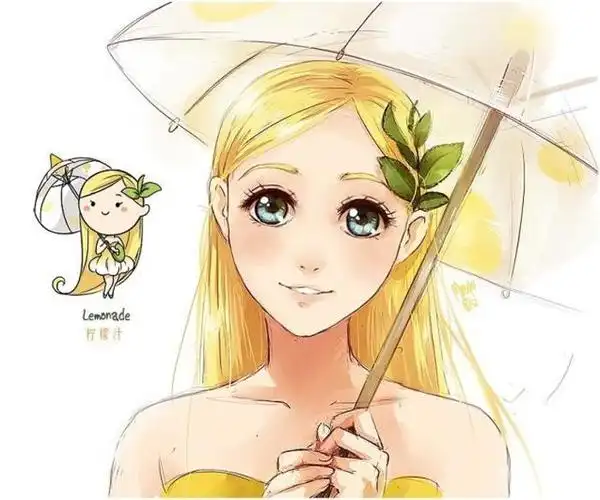 柠檬卡通女生头像,拜托各位了