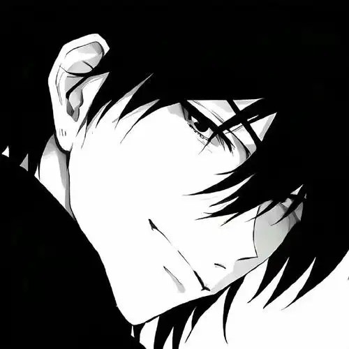黑白动漫383638393231男生头像