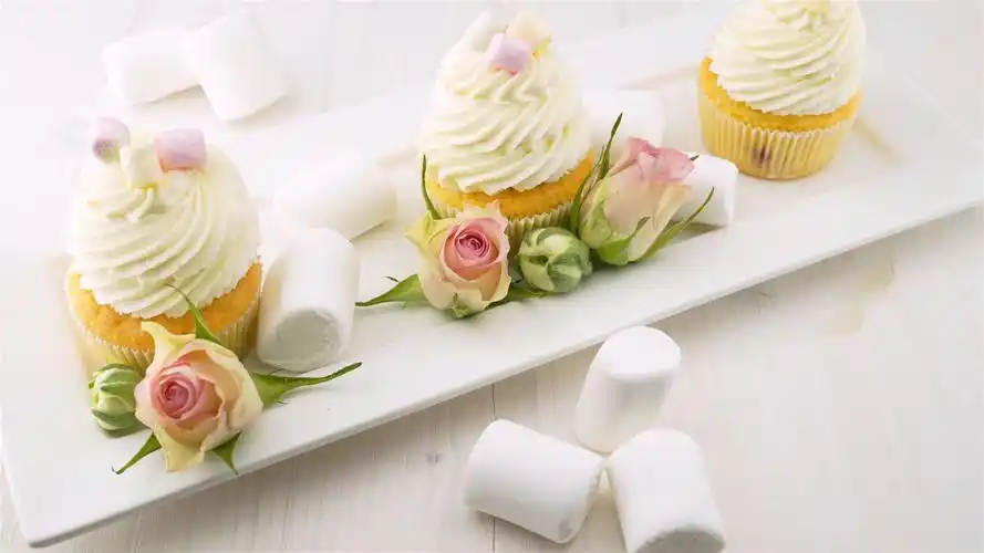 美味甜品棉花糖高清桌面壁纸