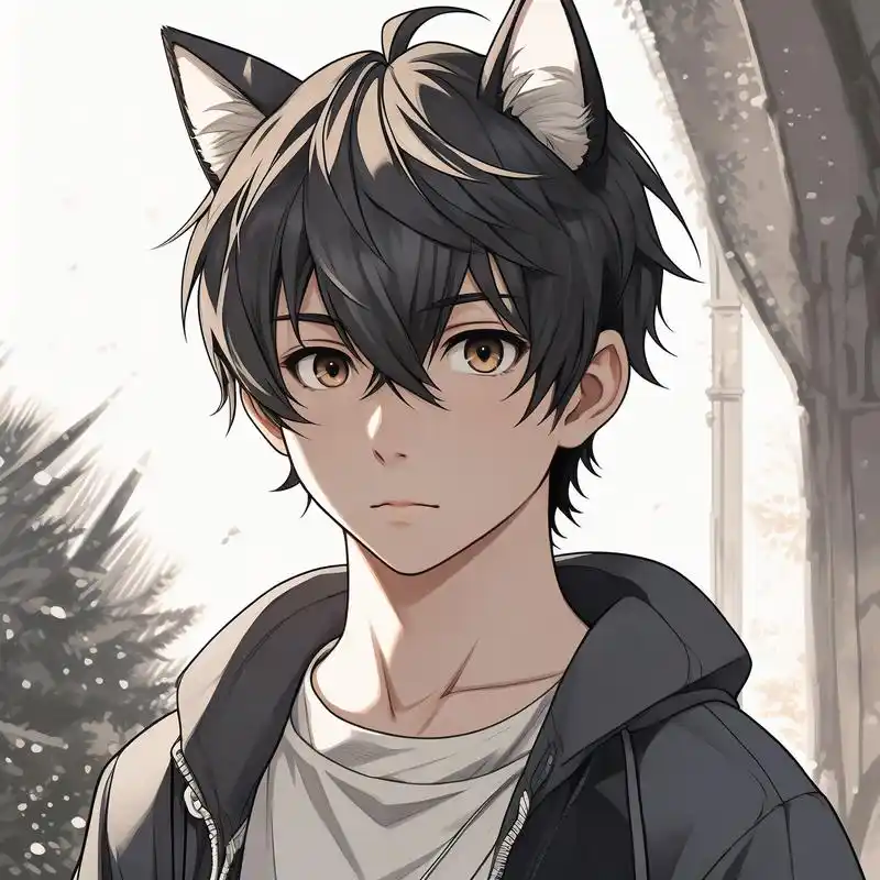 亲们,这次给大家带来的是超级帅气的二次元正太猫耳头像!