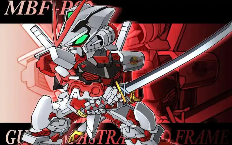 新生的刀王——sd敢达 异端高达红色机(白字红异端)作战视频