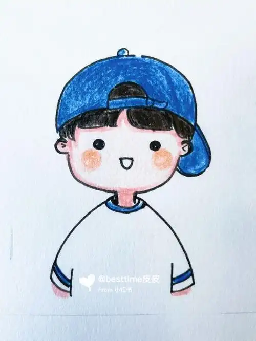 小男孩简笔画男童简笔画带颜色搭配小男孩的简笔画颜色小学生简笔画有