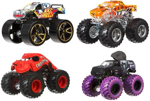 风火轮monstertrucks怪物大脚怪兽卡车儿童玩具合金小汽车车模