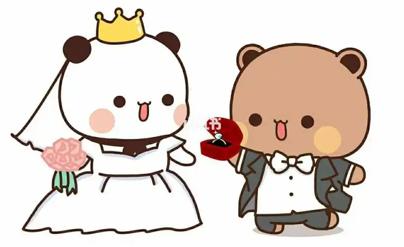 一二和布布的结婚照,哈哈90  67_结婚照_熊猫_影视_动漫