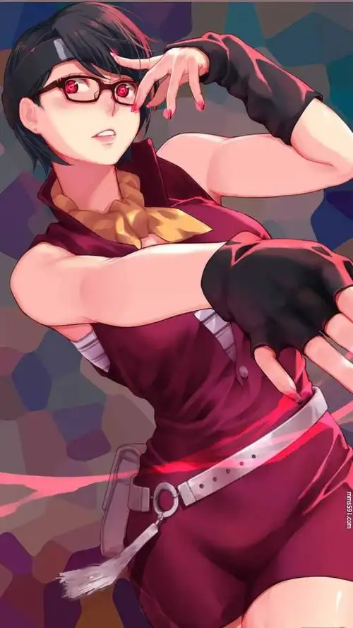 火影忍者佐助和樱的女儿宇智波佐良娜uchiha sarada手机壁纸图片(7)