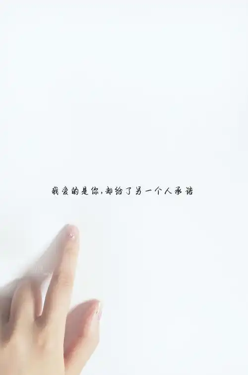 我爱的是你,却给了另一个人承诺