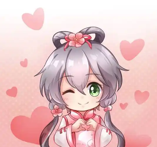 q版洛天依二次元虚拟歌姬头像壁纸