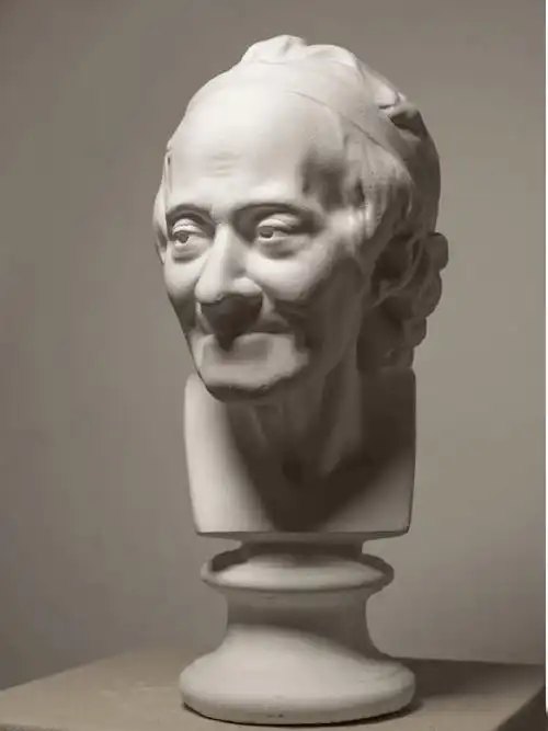 素描题目:石膏像照片模拟写生考试题目:伏尔泰石膏像考试时间: 3小时