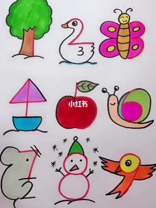 数字十创意简笔画 简笔画图片大全-蒲城教育文学网