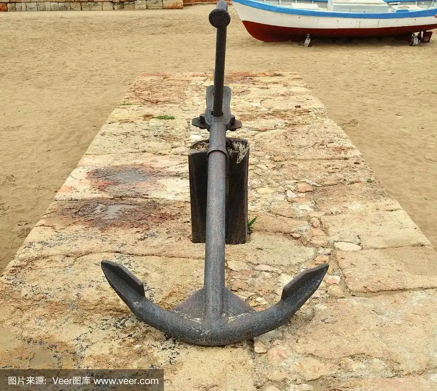 旧船锚