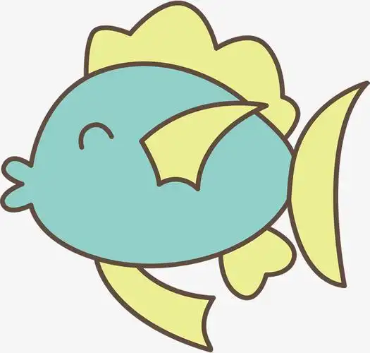 手绘小鱼矢量图