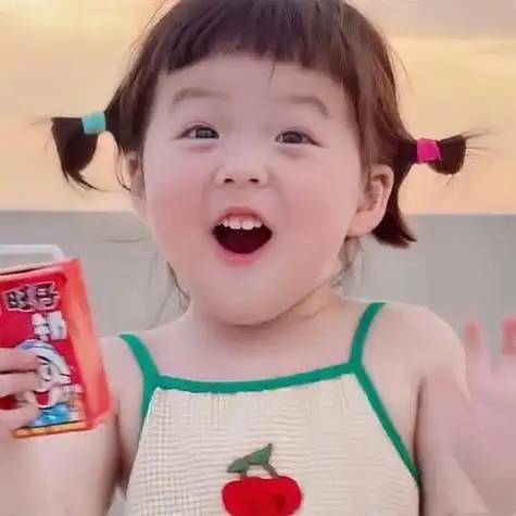 无水印的可爱小女孩头像