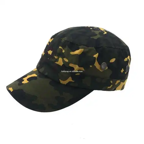 硬core100 % 棉高科技户外防晒彩色迷彩平顶军帽迷彩帽