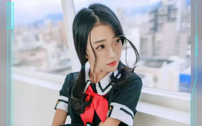 妍妍与熊本熊校服校园写真清纯校花甜美学妹诱惑青春恋爱校园系列写真
