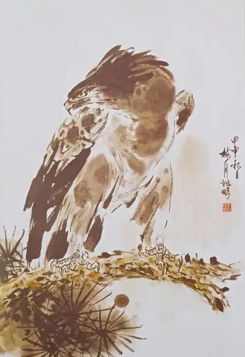 高瞻 吴祖略 作展翅 吴祖略 作范图欣赏