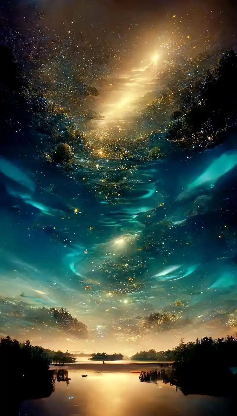 星空极光壁纸.高清星空极光手机壁纸,无水印!#抖音图文来了  - 抖音