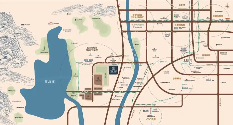 t2线西起青龙湖地区,北至北宫森林公园,可与14号线实现换乘(规划中)