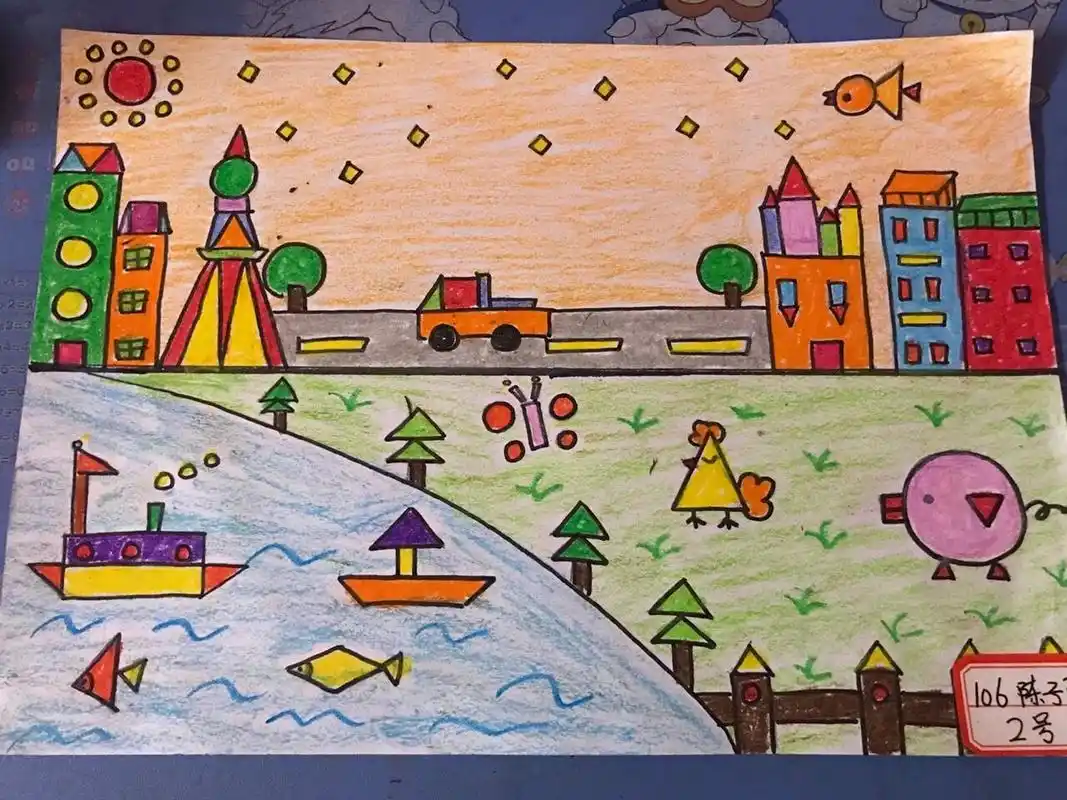 一年级用用图形拼画