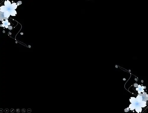 ppt经典模板——黑夜中的灯光ppt模板